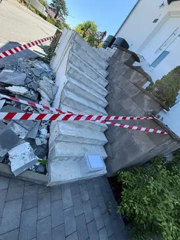 Stufenbau im Außenbereich