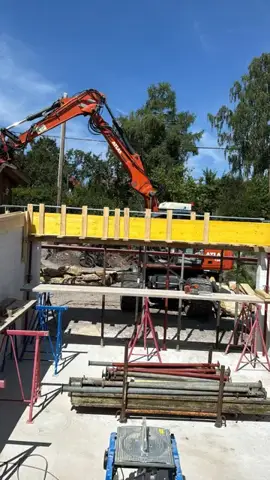 Schalung für die Garagendecke