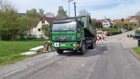 Baustellenlogistik im Straßenbereich